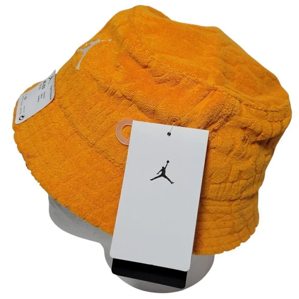 Jordan Jumpman Apex Bucket Hat Kids Youth 8-20 Orange Unisex UPF 40 Boy Girl NEW